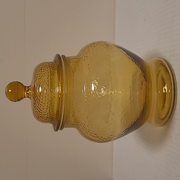 Vintage Amber Lidded Canister - Picture 16 of 16